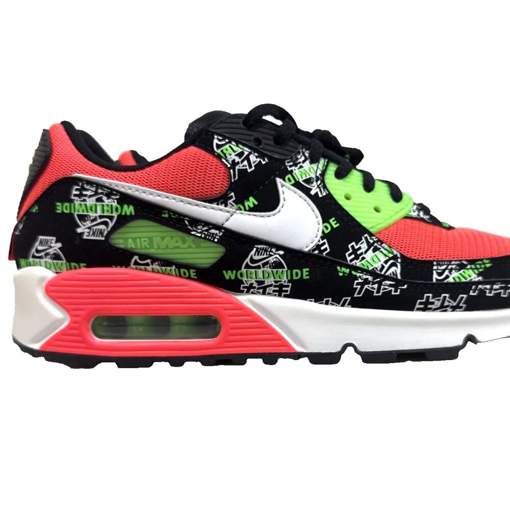 Nike Air Max Black Green Red Athletic Shoes